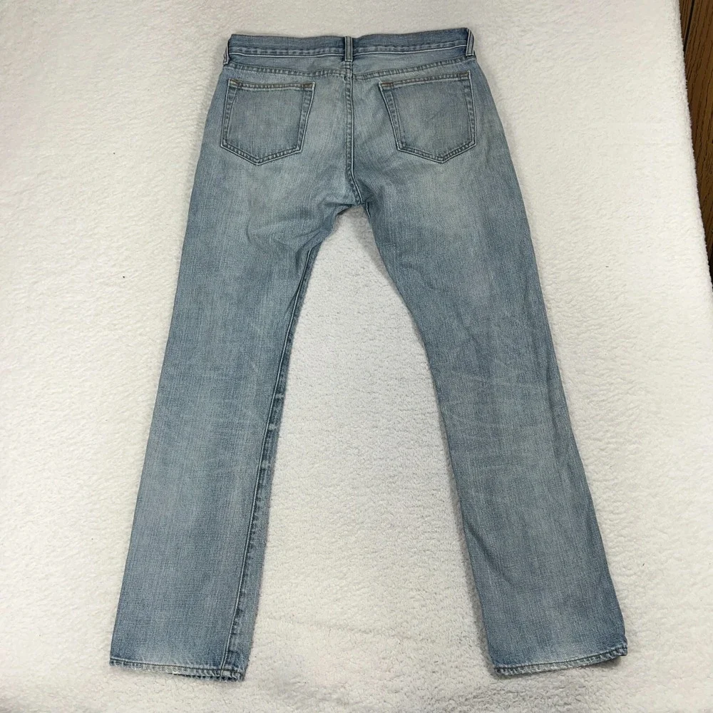 J. Crew Jeans Mens 484 Slim 32x32 (32x31.5) Straight 77388 Cotton Denim Light